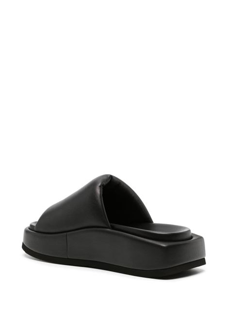 Ciabatte Mia con plateau in nero - donna THE ATTICO | 242WS796L001100